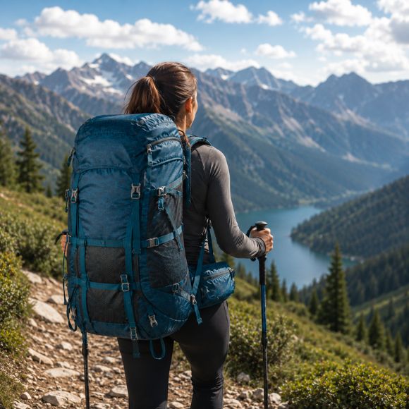 Sac à dos pour randonnée AltitudeX idéal pour un trek de plusieurs jours.