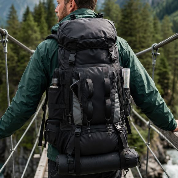 Sac à dos pour randonnée multiples poches accessibles organisation optimale équipement.