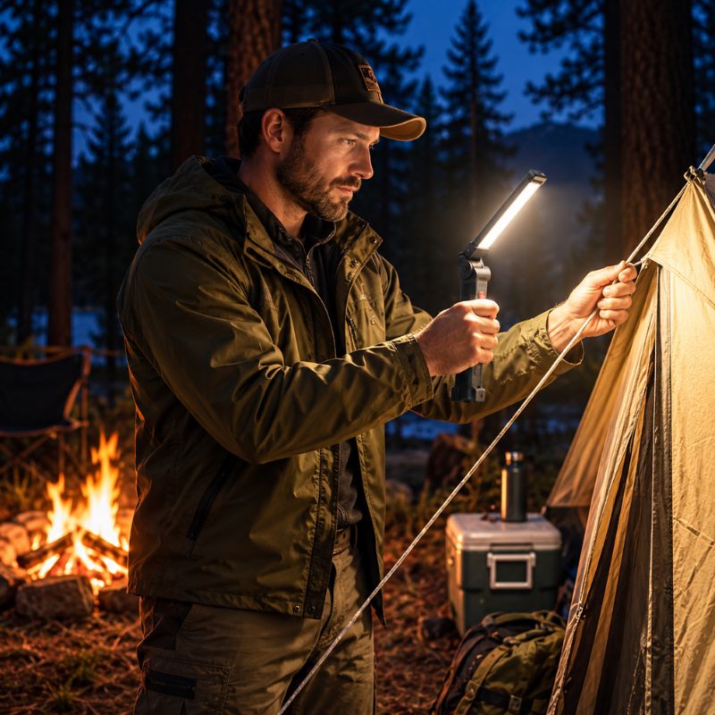 Lampe de poche FlexBeam randonneur éclaire tente au campement nocturne