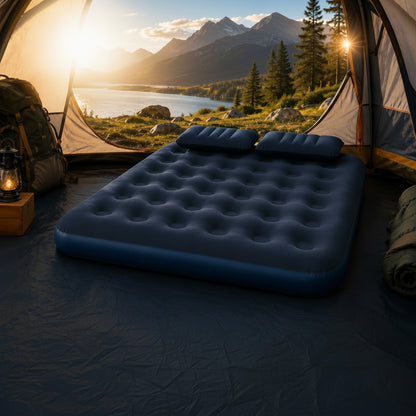 Matelas gonflable 2 places de camping Comfort Royal avec dimensions 203 x 152 cm.