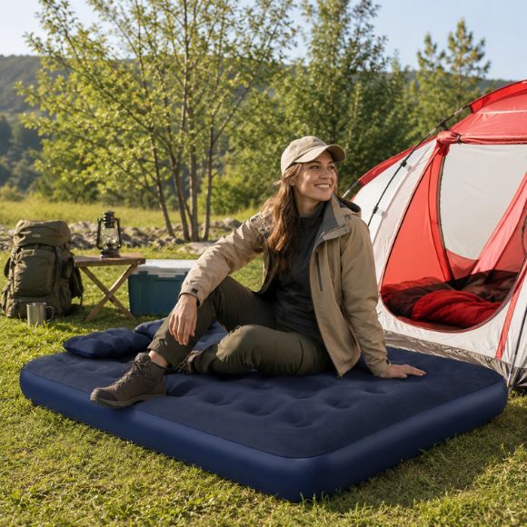 Matelas gonflable 2 places Comfort Royal utilisé en camping