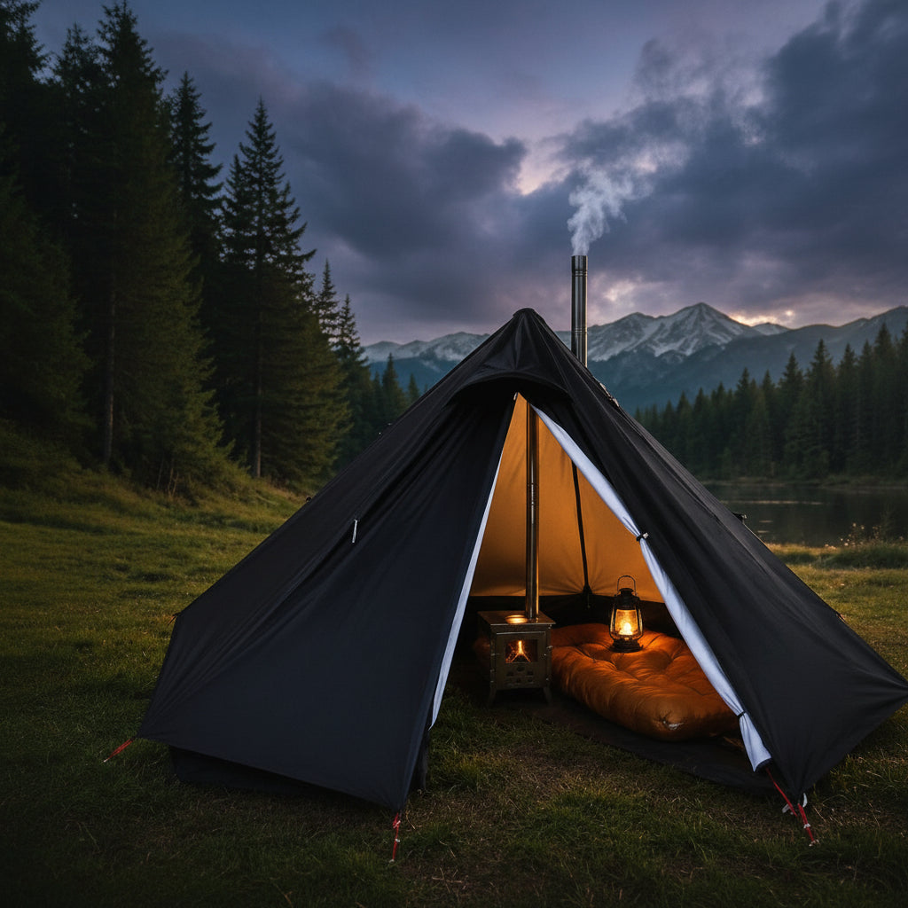 Tente camping Bastion Sauvage ultra-résistante.