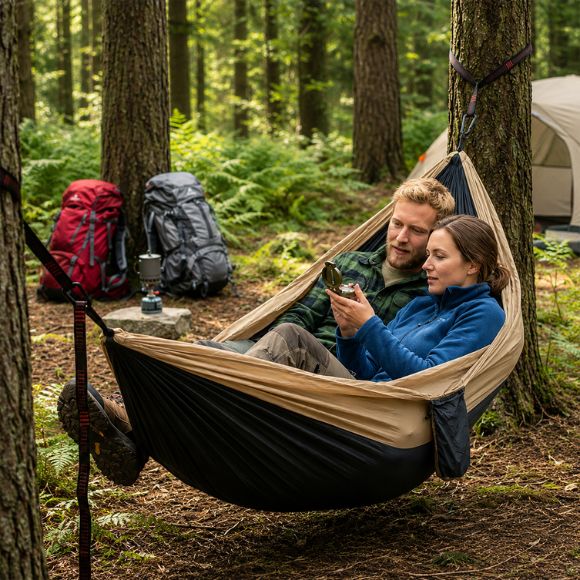 Hamac double de camping Bivouac Étoilé avec couple 