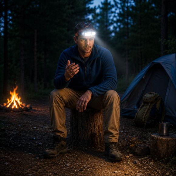 Lampe frontale rechargeable Explorer Pro témoignage au camping