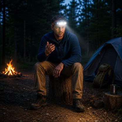 Lampe frontale rechargeable Explorer Pro témoignage au camping