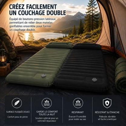Matelas gonflable 1 personne | Couchage outdoor premium