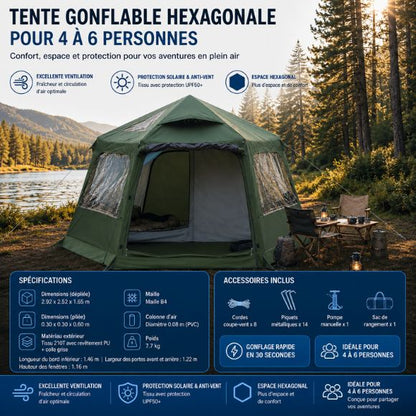 Tente gonflable | Refuge Express