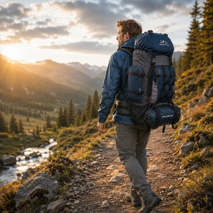 Sac à dos pour randonnée Montis sur sentier de montagne