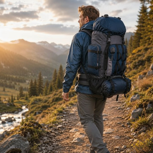 Sac à dos pour randonnée Montis sur sentier de montagne