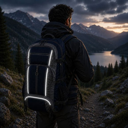 Sac à dos pour randonnée SentierX bandes réfléchissantes haute visibilité