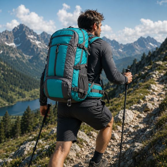 Sac à dos pour randonnée SentierX confort stable sur sentier montagneux