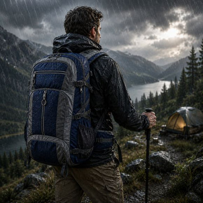 Sac à dos pour randonnée SentierX résiste sous forte pluie