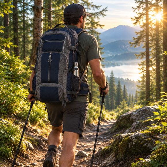 Sac à dos pour randonnée SentierX au lever du soleil