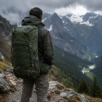 Sac à dos pour randonnée Summitra sous la pluie en montagne