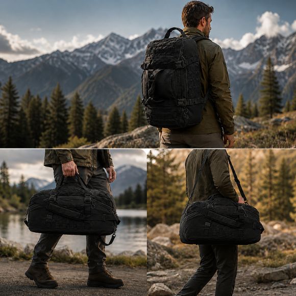 Sac à dos pour randonnée polyvalent trois modes de transport